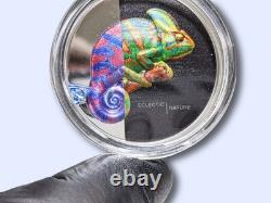 2023 Cook Islands CHAMELEON Eclectic Nature 1 Oz Silver Coin $5
