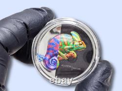 2023 Cook Islands CHAMELEON Eclectic Nature 1 Oz Silver Coin $5