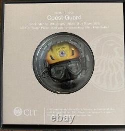 2023 Cook Islands CIT Real Heroes Coast Guard Rescue Swimmer 3 oz Silver Coin