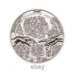 2023 Cook Islands Creation of Adam X-Ray 1 oz Ultra High Relief Proof Coin