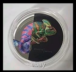 2023 Cook Islands Eclectic Nature Chameleon 1oz. 999 NGC PF70 BNG042