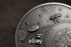 2023 Cook Islands Historic Instruments Astrolabe 2oz Silver Antiqued Coin