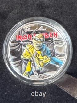 2023 Cook Islands Iron Maiden Piece of Mind 2 oz Silver Coin