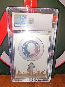 2023 Cook Islands Legends Series. 999 Fine Silver Pete Rose CGC AU