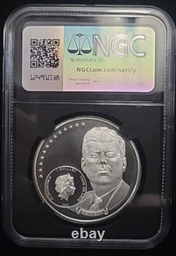 2023 Cook Islands Life of Kennedy To The Moon 7k $2 NGC MS70 FLAWLESS See Pics