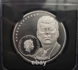 2023 Cook Islands Life of Kennedy To The Moon 7k $2 NGC MS70 FLAWLESS See Pics