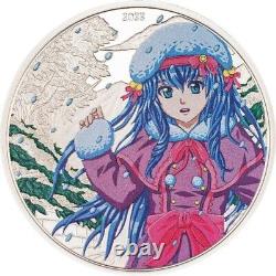 2023 Cook Islands Manga Four Seasons Winter 1 oz Silver Coin 999 Mintage