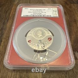 2023 Cook Islands Mike Tyson 2oz. 999 Silver PCGS PR70 DCAM $10 Signed FS