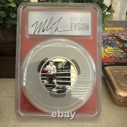 2023 Cook Islands Mike Tyson 2oz. 999 Silver PCGS PR70 DCAM $10 Signed FS
