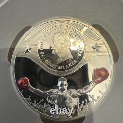 2023 Cook Islands Mike Tyson 2oz. 999 Silver PCGS PR70 DCAM $10 Signed FS