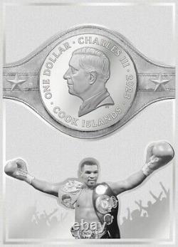 2023 Cook Islands Mike Tyson 3g SILVER Foil Coin Card Graded NGCx 10