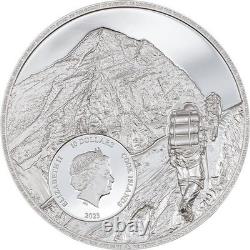 2023 Cook Islands Mount Everest First Ascent 2 oz Proof Silver Coin