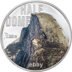 2023 Cook Islands Mountains Half Dome 2oz Silver Proof Coin with Mintage of 1500