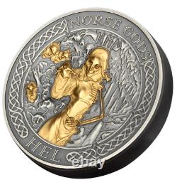 2023 Cook Islands Norse Gods Hel 2 oz Silver Coin 500 Mintage