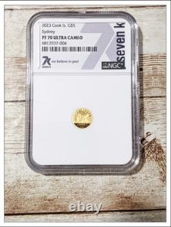 2023 Cook Islands PF 70 Sydney $5 Gold Coin 0.5gr