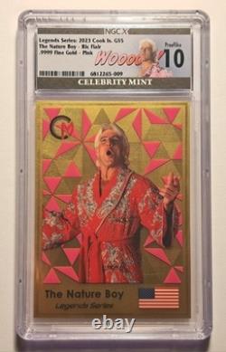 2023 Cook Islands Pink Ric Flair. 5 Gram 999 Gold Card/coin Ngcx Pl10 Mintage 50 2023 Cook Islands Pink Ric Flair. 5 Gram 999 Gold Card/coin Ngcx Pl10 Mintage 50