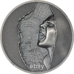 2023 Cook Islands Trapped Escape 1 oz Silver Coin Black Proof Mintage of 999