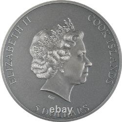 2023 Cook Islands Trapped Escape 1 oz Silver Coin Black Proof Mintage of 999