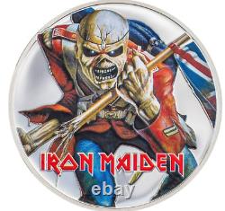 2023 Cooks Island Iron Maiden Eddie the Trooper 1 oz silver coin