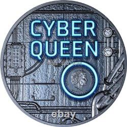 2023 Cyber Queen 3 oz ultra high relief silver coin Cook Islands