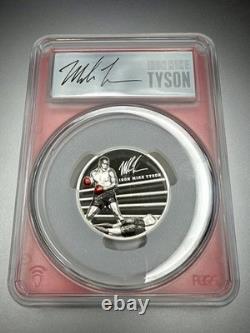 2023 Mike Tyson 2oz Silver $10 PCGS PR70DCAM First Strike Signed Tyson