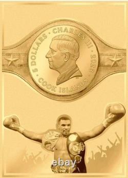 2023 Mike Tyson Cook Islands Celebrity Mint 1/2gm Gold Legends Series NGCX PL10