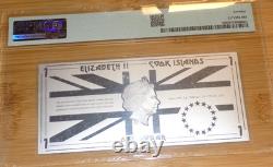 2023 PMG 70 Cook Islands $1 Dollar Iron Maiden Piece of Mind 5G. 999 Silver