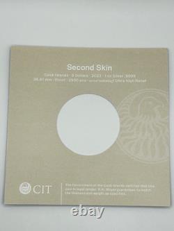 2023 Second skin 1 oz PROOF silver coin Cook Islands WithCOA & BOX 2.5K MINTED