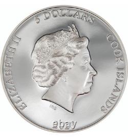 2023 Second skin 1 oz PROOF silver coin Cook Islands WithCOA & BOX 2.5K MINTED