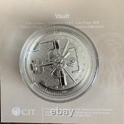 2023 Silver Coin 3 Oz Cooks Islands Proof Vault CIT Limited Mint High Relief