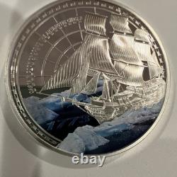 2023 Silver Coin Capt Cook Crosses the Antarctic Circle, 1 oz. 999 2 available