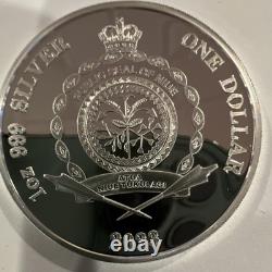 2023 Silver Coin Capt Cook Crosses the Antarctic Circle, 1 oz. 999 2 available