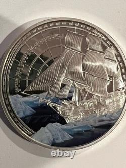 2023 Silver Coin Capt Cook Crosses the Antarctic Circle, 1 oz. 999 2 available