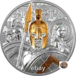 2023 Sparta 3 proof silver coin Cook Islands