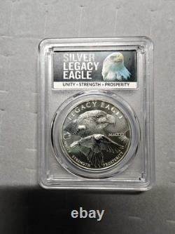 2024 $1 Cook Islands Silver Legacy Eagle PCGS MS70 First Strike 1oz. 9999 Fine
