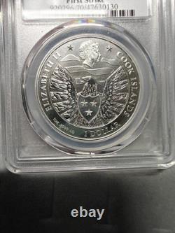 2024 $1 Cook Islands Silver Legacy Eagle PCGS MS70 First Strike 1oz. 9999 Fine