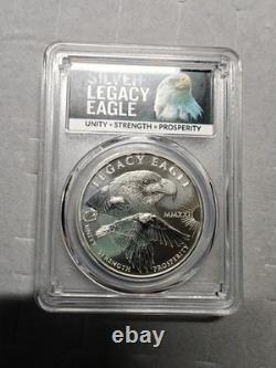 2024 $1 Cook Islands Silver Legacy Eagle PCGS MS70 First Strike 1oz. 9999 Fine