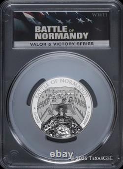 2024 $25 Cook Islands Silver 5oz Battle of Normandy PCGS PR70DCAM FDI