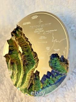 2024 25$ HAWAII TOPOGRAPHY 5 oz Ultra High Relief Silver Proof Coin-MINTAGE 777