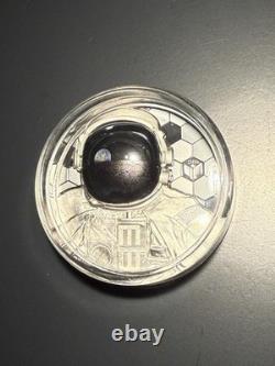 2024 3 oz Silver $20 Cook Islands Real Heroes ASTRONAUT UHR Limited Mintage