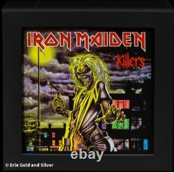 2024 $5 Cook Islands Iron Maiden Killers 1 oz Silver Proof Coin in OGP