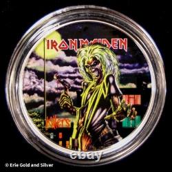 2024 $5 Cook Islands Iron Maiden Killers 1 oz Silver Proof Coin in OGP