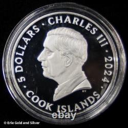 2024 $5 Cook Islands Iron Maiden Killers 1 oz Silver Proof Coin in OGP