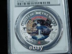 2024 $5 Cook Islands Mitchell Falls 1 oz. 999 Silver Coin PCGS MS70 7k Color
