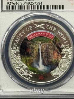 2024 $5 Cook Islands Wallaman Falls 1 oz. 999 Silver PCGS MS70