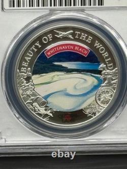 2024 $5 Cook Islands Whitehaven Beach 1 oz. 999 Silver PCGS MS70
