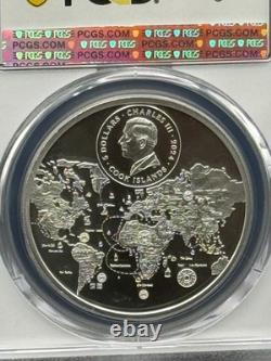 2024 $5 Cook Islands Whitehaven Beach 1 oz. 999 Silver PCGS MS70