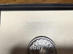 2024 CIT Cook Islands Spinning Coin 5 Dollar 1 oz. 999 Silver Rare 999 Made
