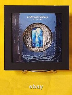 2024 Cook Island $20 3 Oz Silver Underwater Fantasy Mermaids Coin