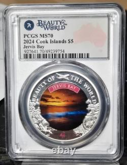 2024 Cook Island Silver $5 Jervis Bay PCGS MS 70